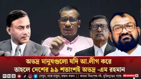 অভদ্র মানুষগুলো যদি আ.লীগ করে তাহলে দেশের ৯৯ শতাংশই অভদ্র -এম রহমান