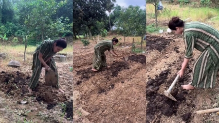কোদাল হাতে বাগানে জয়া আহসান, সরল জীবনযাপনে মুগ্ধ ভক্তরা