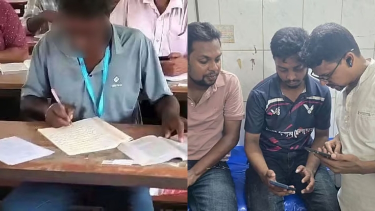 পরীক্ষার সময় বই খুলে লিখছিলেন, ভিডিও করায় দুই সাংবাদিকের ওপর হামলা
