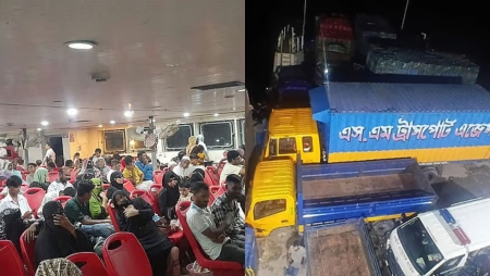 সাগরে আটকে রাতভর ফেরি, আড়াই ঘণ্টার পথ পাড়ি দিতে লাগল ১৯ ঘণ্টা