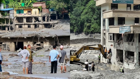ত্রিশূলী বাজারে গিয়ে যা দেখলেন বাংলাদেশের ত্রাণকর্মী