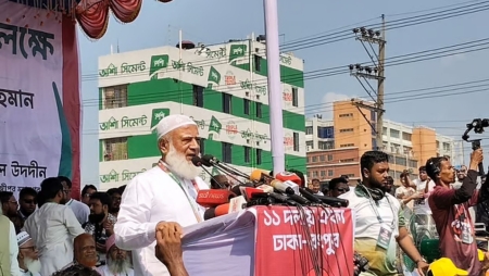 গণভোটের রায় বাস্তবায়নের দাবিতে ঢাকা-রংপুর লংমার্চ, গাজীপুরে শফিকুর রহমানের বক্তব্য