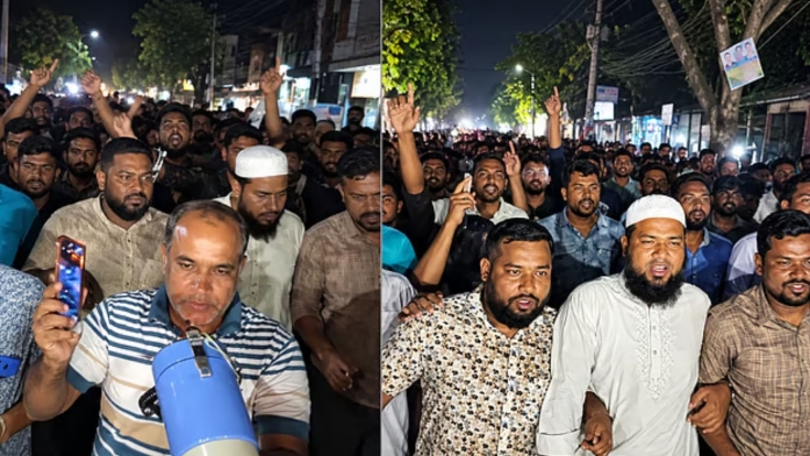 আখতারুজ্জামানের গ্রেপ্তার নিয়ে কটিয়াদীতে মিশ্র প্রতিক্রিয়া, মুক্তির দাবিতে জামায়াতের বিক্ষোভ